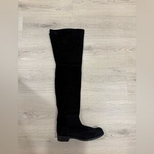 Stuart Weitzman Black Over the Knee Boots with Slim Fit